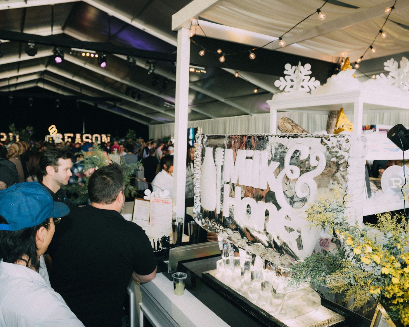 Ice sculpture bar